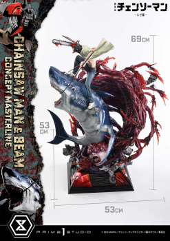 Prime 1 Studio Chainsaw Man – The Movie: Reze Arc CHAINSAW MAN & BEAM 1/6 Statue