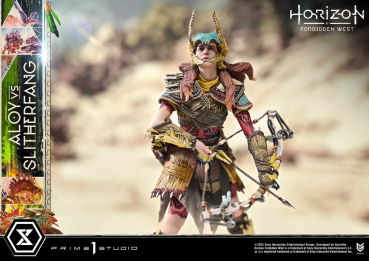 Prime 1 Studio Horizon Forbidden West - Aloy vs. The Slitherfang Statue