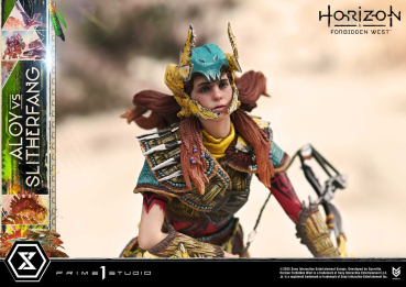 Prime 1 Studio Horizon Forbidden West - Aloy vs. The Slitherfang Statue