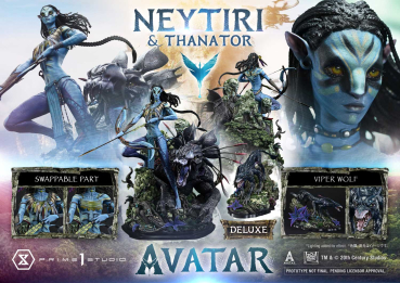Preview: Prime 1 Studio Avatar (Movie) - Neytiri & Thanator (Deluxe Version) 1/4 Statue