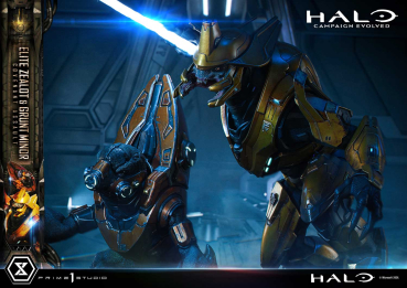 Prime 1 Studio Halo: Campaign Evolved - Elite Zealot & Grunt Minor 1/4 Statue