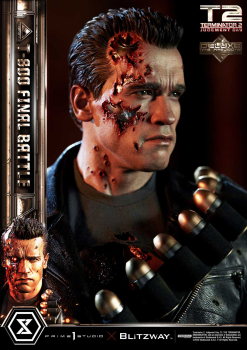 Prime 1 Studio Terminator 2: Judgment Day T-800 Final Battle (DX-Bonus Version) 1/3 Statue