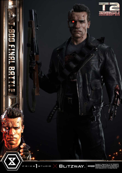 Prime 1 Studio Terminator 2: Judgment Day T-800 Final Battle (DX-Bonus Version) 1/3 Statue