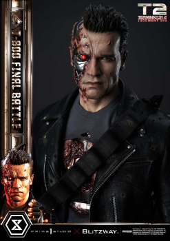 Prime 1 Studio Terminator 2: Judgment Day T-800 Final Battle (DX-Bonus Version) 1/3 Statue