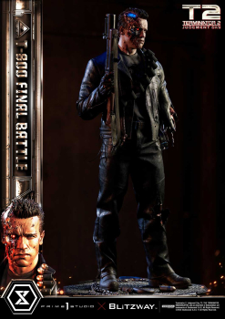 Prime 1 Studio Terminator 2: Judgment Day T-800 Final Battle (DX-Bonus Version) 1/3 Statue