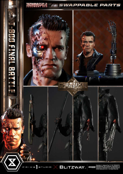 Prime 1 Studio Terminator 2: Judgment Day T-800 Final Battle (DX-Bonus Version) 1/3 Statue