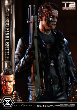 Prime 1 Studio Terminator 2: Judgment Day T-800 Final Battle (DX-Bonus Version) 1/3 Statue