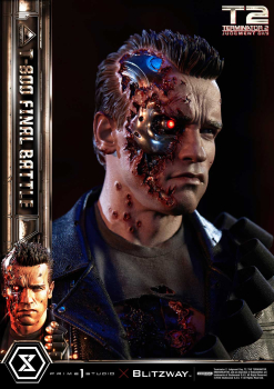 Prime 1 Studio Terminator 2: Judgment Day T-800 Final Battle (DX-Bonus Version) 1/3 Statue