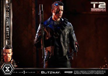 Prime 1 Studio Terminator 2: Judgment Day T-800 Final Battle (DX-Bonus Version) 1/3 Statue
