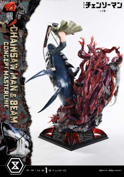 Prime 1 Studio Chainsaw Man – The Movie: Reze Arc CHAINSAW MAN & BEAM 1/6 Statue
