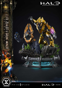 Prime 1 Studio Halo: Campaign Evolved - Elite Zealot & Grunt Minor 1/4 Statue