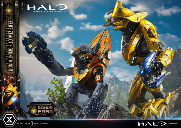 Prime 1 Studio Halo: Campaign Evolved - Elite Zealot & Grunt Minor (Bonus Version) 1/4 Statue