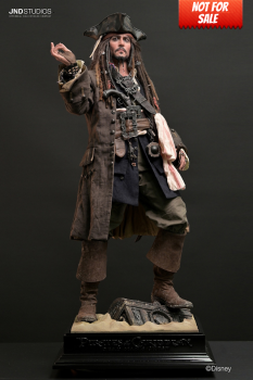 JND Studios Jack Sparrow of the Pirates of the Caribbean 1/3 Statue