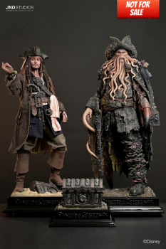 JND Studios Jack Sparrow & Devy Jones of the Pirates of the Caribbean 1/3 Statue