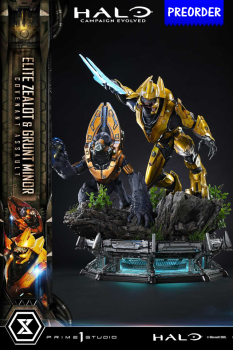 Prime 1 Studio Halo: Campaign Evolved - Elite Zealot & Grunt Minor 1/4 Statue