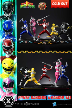 Prime 1 Studio Mighty Morphin Power Rangers - Power Rangers (Bonus-DX Version) 1/4 Statues