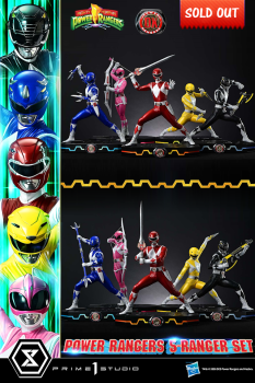 Prime 1 Studio Mighty Morphin Power Rangers - Power Rangers (DX Version) 1/4 Statues