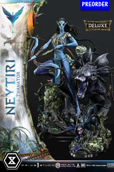 Prime 1 Studio Avatar (Movie) - Neytiri & Thanator (Deluxe Version) 1/4 Statue