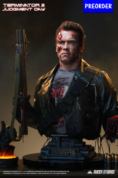 Queen Studios Terminator 2 - T-800 Battle Damaged (Mechanical) 1:1 Life-Size Bust