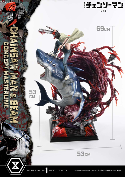 Prime 1 Studio Chainsaw Man – The Movie: Reze Arc CHAINSAW MAN & BEAM 1/6 Statue