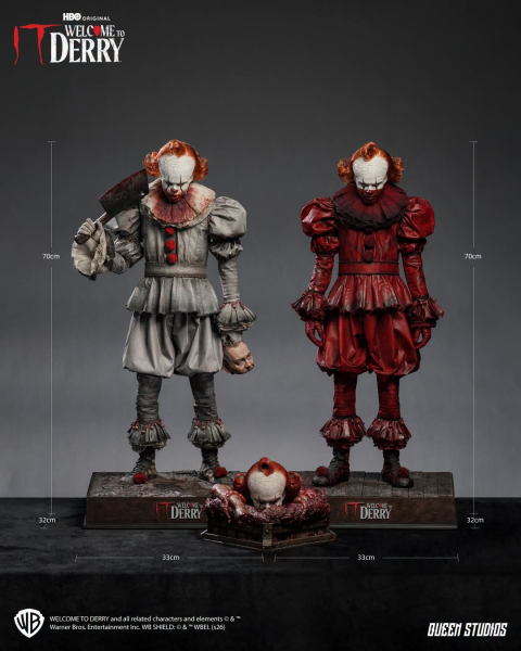 Queen Studios IT: Welcome to Derry Season 1 - Pennywise (Dual Version) 1/3 Statue