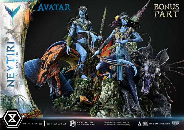 Prime 1 Studio Avatar (Movie) - Neytiri & Thanator (Deluxe Bonus Version) 1/4 Statue