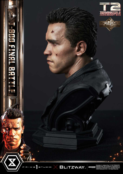 Prime 1 Studio Terminator 2: Judgment Day T-800 Final Battle (DX-Bonus Version) 1/3 Statue