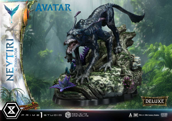 Prime 1 Studio Avatar (Movie) - Neytiri & Thanator (Deluxe Version) 1/4 Statue