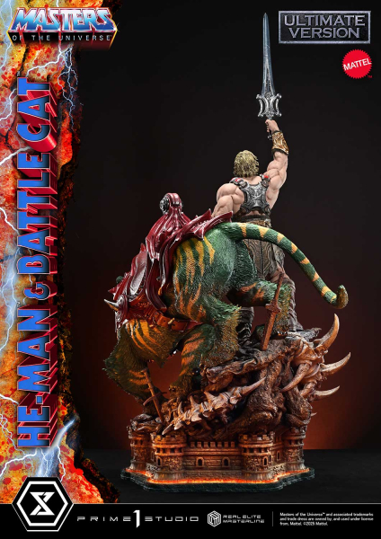 Prime 1 Studio Masters of the Universe - He-Man & Battle Cat (Ultimate Version) 1/4 Statue