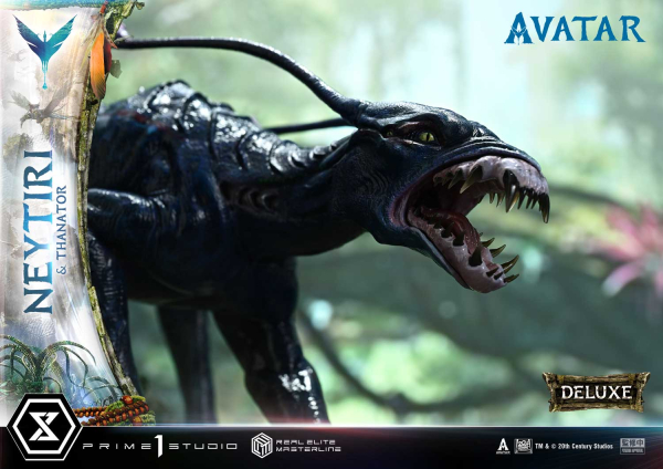 Prime 1 Studio Avatar (Movie) - Neytiri & Thanator (Deluxe Version) 1/4 Statue