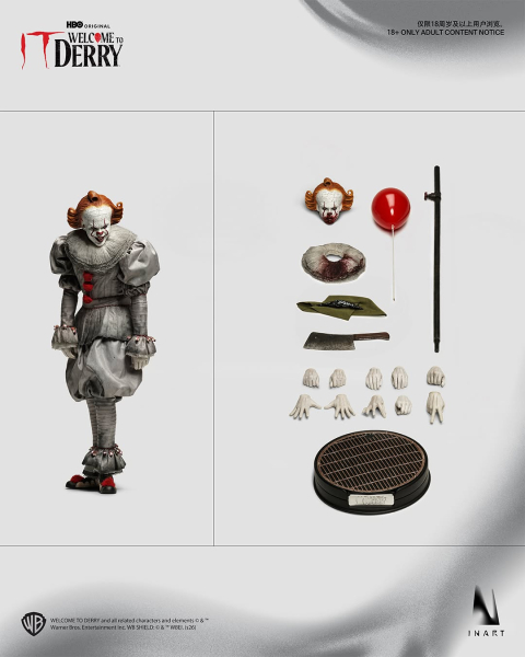 INART Collectibles IT: Welcome to Derry Season 1 - Pennywise 1/6 Collectible Figure