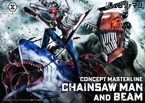 Prime 1 Studio Chainsaw Man – The Movie: Reze Arc CHAINSAW MAN & BEAM 1/6 Statue