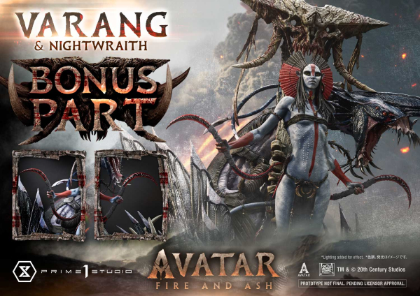 Prime 1 Studio Avatar Fire and Ash (Movie) - Varang & Nightwraith (Bonus Version) 1/4 Statue