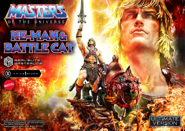 Prime 1 Studio Masters of the Universe - He-Man & Battle Cat (Ultimate Version) 1/4 Statue