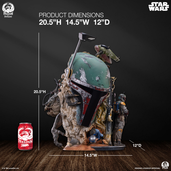 Premium Collectibles Studio Boba Fett - Deluxe Fine Art Bust