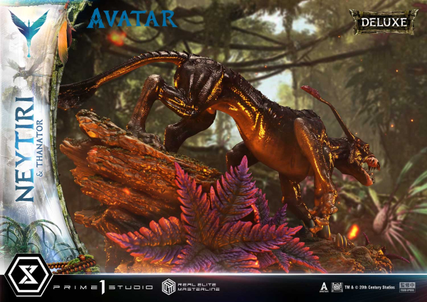 Prime 1 Studio Avatar (Movie) - Neytiri & Thanator (Deluxe Version) 1/4 Statue