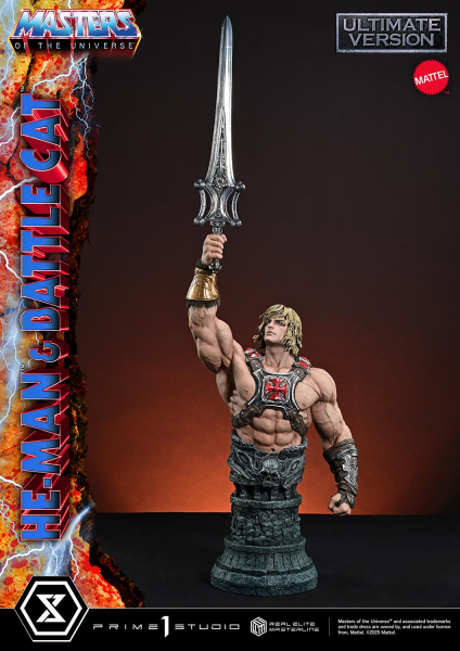 Prime 1 Studio Masters of the Universe - He-Man & Battle Cat (Ultimate Version) 1/4 Statue