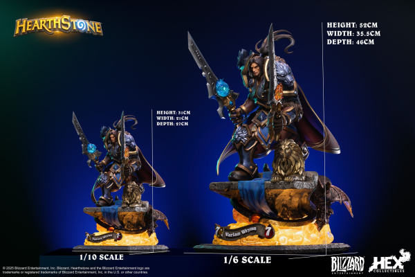 HEX Collectibles Hearthstone - Varian Wrynn 1/10 Scale Statue
