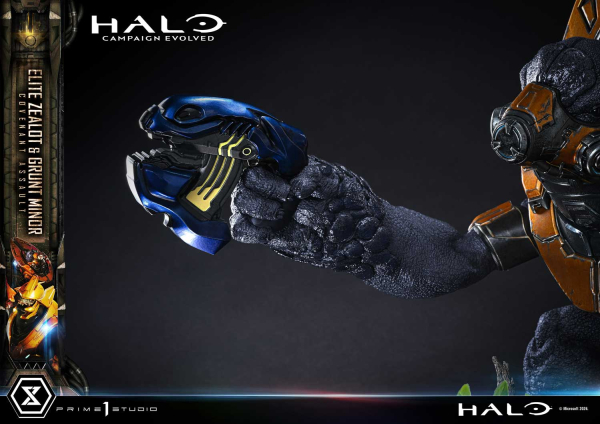 Prime 1 Studio Halo: Campaign Evolved - Elite Zealot & Grunt Minor 1/4 Statue