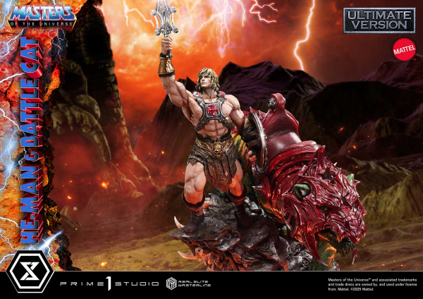 Prime 1 Studio Masters of the Universe - He-Man & Battle Cat (Ultimate Version) 1/4 Statue