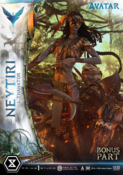 Prime 1 Studio Avatar (Movie) - Neytiri & Thanator (Deluxe Bonus Version) 1/4 Statue