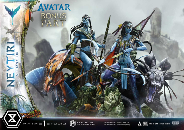 Prime 1 Studio Avatar (Movie) - Neytiri & Thanator (Deluxe Bonus Version) 1/4 Statue