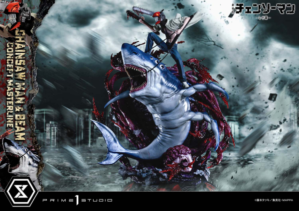 Prime 1 Studio Chainsaw Man – The Movie: Reze Arc CHAINSAW MAN & BEAM 1/6 Statue