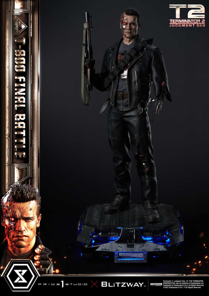 Prime 1 Studio Terminator 2: Judgment Day T-800 Final Battle (DX-Bonus Version) 1/3 Statue