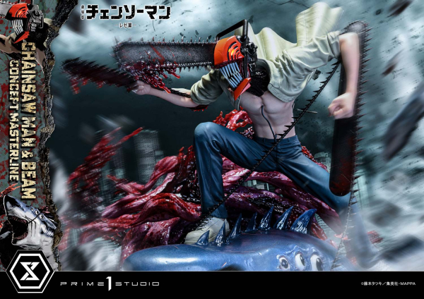 Prime 1 Studio Chainsaw Man – The Movie: Reze Arc CHAINSAW MAN & BEAM 1/6 Statue