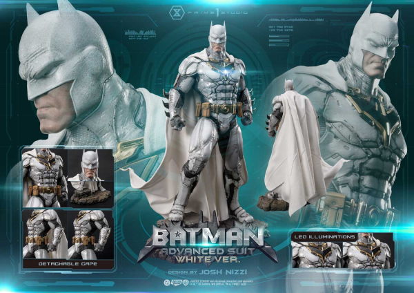 Prime 1 Studio Justice League (Comics) - Batman Advanced Suit (White Version) Statue