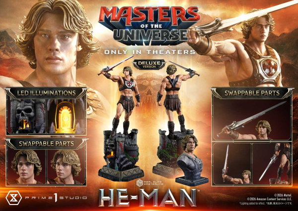 Prime 1 Studio Masters of the Universe (2026 Film) He-Man (Deluxe Version) 1/3 Statue