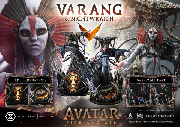 Prime 1 Studio Avatar Fire and Ash (Movie) - Varang & Nightwraith 1/4 Statue