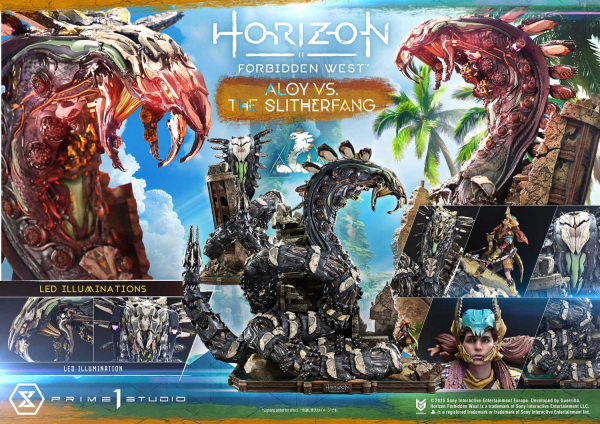 Prime 1 Studio Horizon Forbidden West - Aloy vs. The Slitherfang Statue