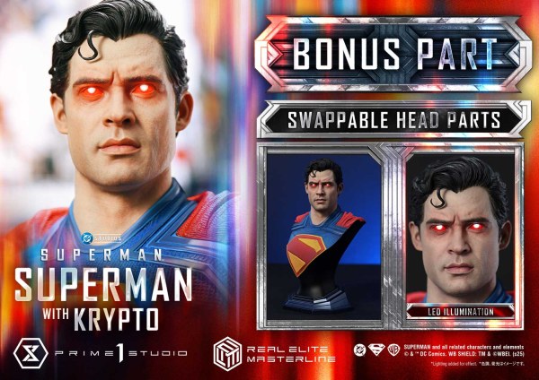 Prime 1 Studio Superman 2025 - Superman with Krypto (Bonus Version) 1/3 Statue